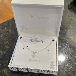 Disney Silver Minnie Bowtiful Necklace